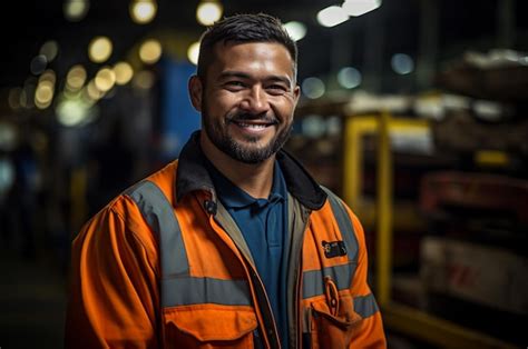 Retrato de um jovem indiano a trabalhar numa fábrica metalúrgica Foto