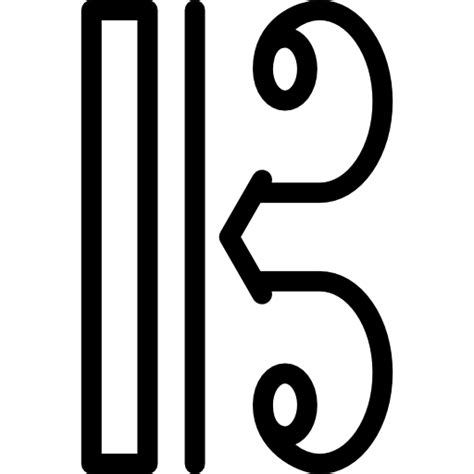 Free Icon | Alto clef