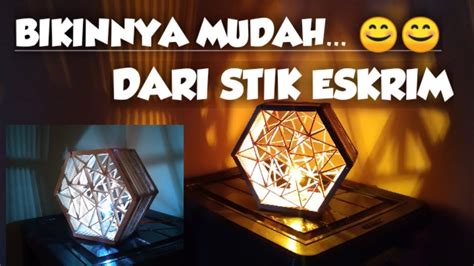 Diy Cara Bikin Lampu Hias Lampu Dinding Stik Eskrim Kerajinan Tangan Crafts Ice Cream