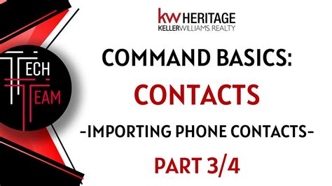 Techy Tuesday Command Basics How To Import Phone Contacts Into