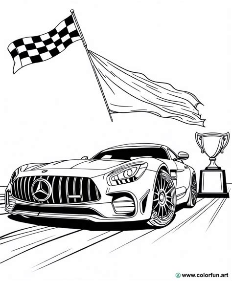 Coloriage De La Mercedes Amg Gt T L Charger Ou Imprimer Gratuitement