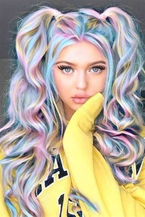 20 Hot And Exclusive Cotton Candy Hair Color For Your Colorful Life