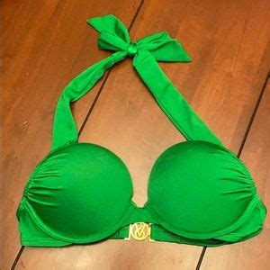 Victoria S Secret Swim Dd Hightie Ruffle Halter Bikini Top Vs Nwt