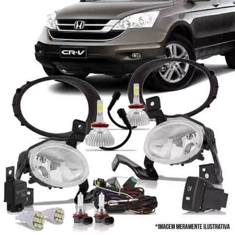 Kit Farol Milha Cr v Crv 2010 2011 4 Brindes E Super Led Frete grátis