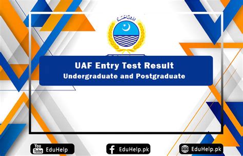 Uaf Entry Test Result Uaf Edu Pk