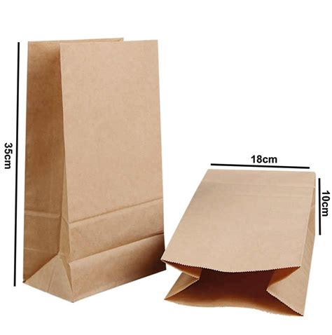 Saco De Papel Kraft Sos Para Delivery Liso P Un Elo