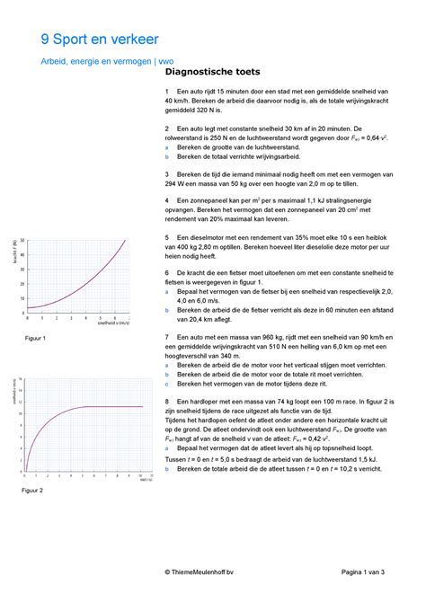 D Toets H9 Oefenmateriaal Hoofdstuk 9 Wiskunde A 5vwo Oefentoets