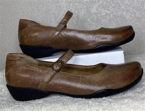 Taos Ta Dah Mary Jane Shoes Light Brown Leather Size Gem