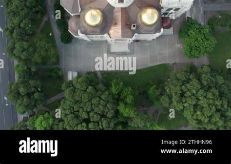 Varna Bulgaria Top Down View Of Cathedral Of The Assumption Varna Is