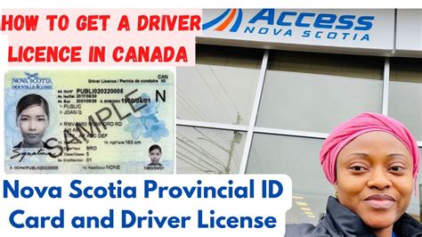 How To Get Driver Licence In Canada Nova Scotia Provincial ID Card