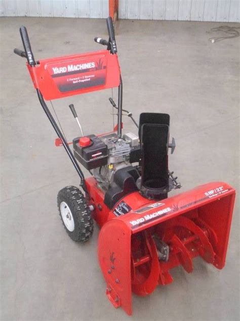 Mtd Yard Machines Snowblower Loretto Equipment K Bid