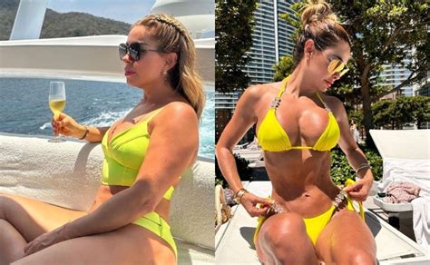 A sus 59 Rocío Sánchez Azuara en bikinazo amarillo como Ninel Conde