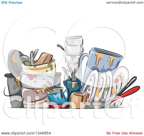Dirty Dishes Clip Art