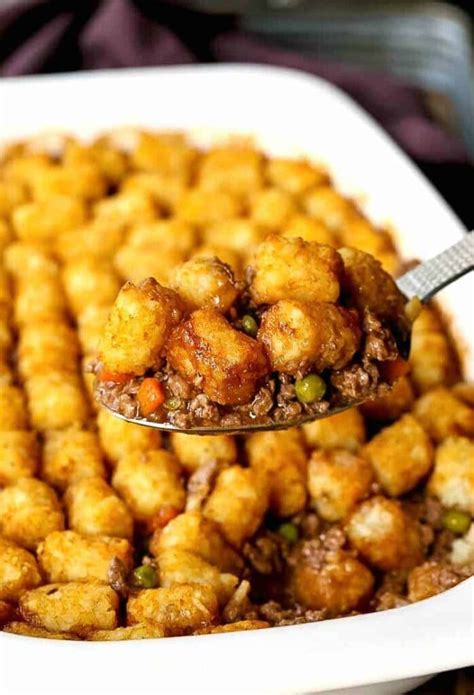 Ground Beef Tater Tot Recipe Easy Tater Tot Hot Dish