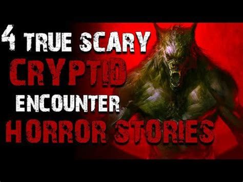 4 TRUE terrifying & disturbing CRYPTID SCARY STORIES | Horror Stories ...