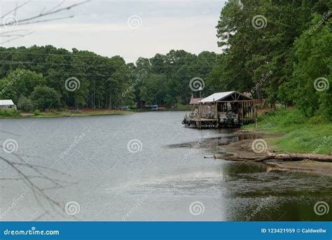 Low Water In A Private Lake In Quitman Texas Stock Image Image Of