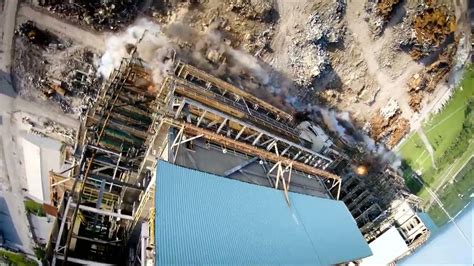 Flying Fpv Drone On An Implosion Demolition Site Youtube