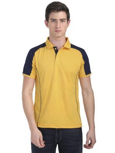 Cotton Plain Mens Yellow Polo T Shirt At Rs 350piece In Bengaluru Id 2850607604555