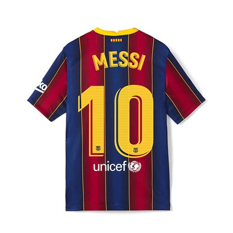 Homme Football Maillot Lionel Messi Tenues Domicile Rouge Bleu