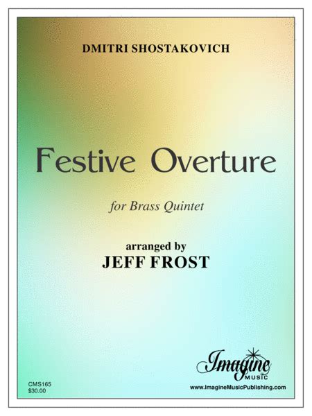 Festive Overture By Dmitri Shostakovich Brass Quintet Digital Sheet