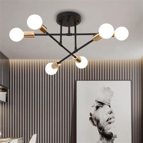 Mogod Plafonnier Moderne Vintage E Lumi Res Lustre Suspension