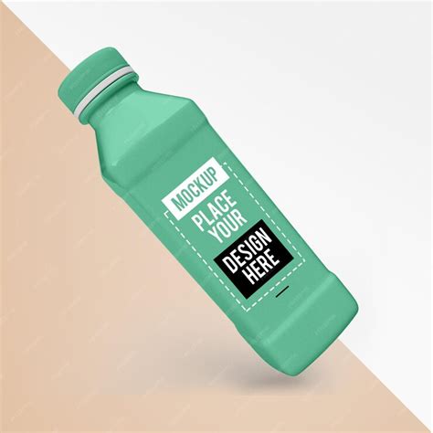 Premium Psd Minimal Reusable Water Bottle Design Mockup Plastic