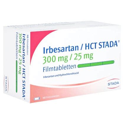 IRBESARTAN HCT STADA 300 Mg 25 Mg Filmtabletten 98 St 98 St Online