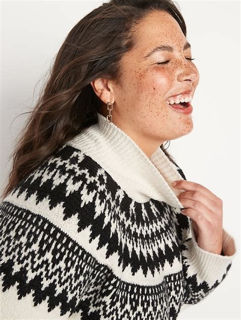 Cozy Fair Isle Turtleneck Sweater Old Navy