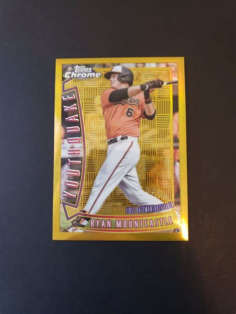 Ryan Mountcastle 2022 Topps Chrome Gold 50 Youthquake Refractor YQ 22