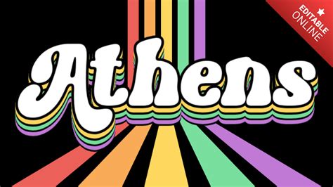 Athens Retro Music Font Text Effect Generator