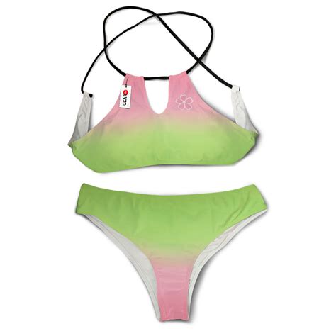 Mitsuri Kanroji Bikini Custom Anime Swimsuit VA Gear Otaku