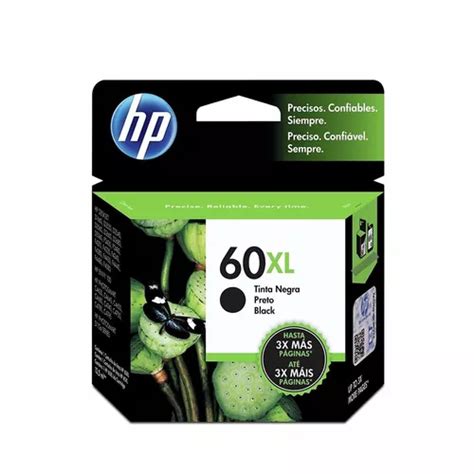 Cartucho Hp 60 Xl Negro D2530 F4580 F4280 F4480 D110 Backup Cuotas