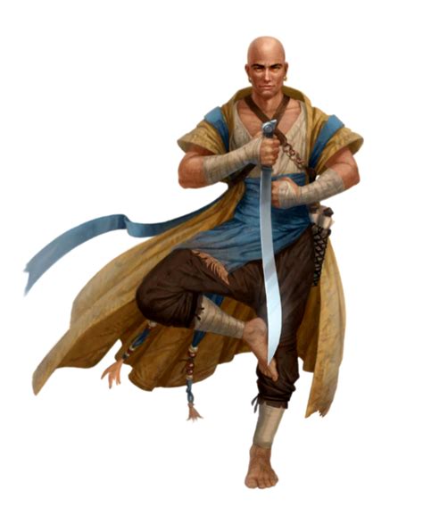 Male Human Monk Of The Seven Forms Pathfinder Pfrpg Dnd D D Th