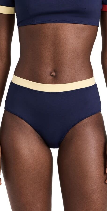 Staud Devon High Rise Bikini Bottoms Shopstyle Two Piece Swimsuits