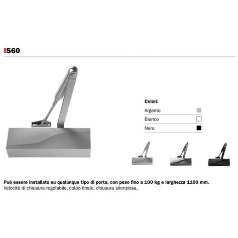 Iseo Chiudiporta Is Forza B Con Fermo Nero