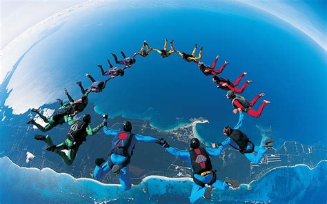 2560x1440 Resolution Mens Blue Sky Diving Suit Sky Diving