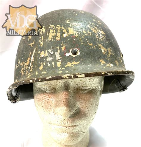 Iraqi M80 Republican Guard Red Triangle Under Paint Combat Helmet