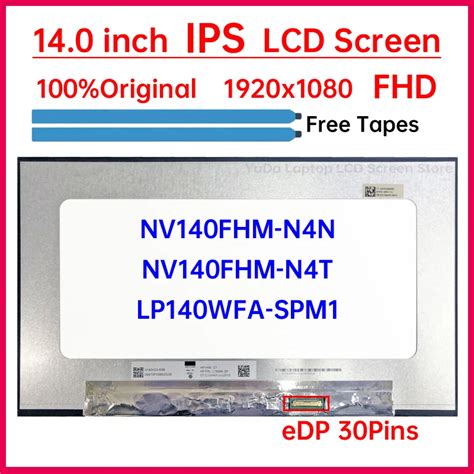 Inch Ips Laptop Lcd Screen Nv Fhm N N Nv Fhm N T Lp Wfa Spm