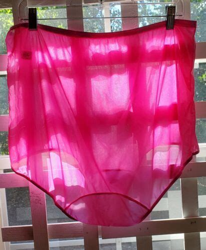 Ultra Sheer Nylon Xl Hot Pink Sissy Panty Brief