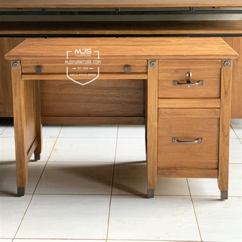 Meja Kantor Kayu Jati Rustic Minimalis Antik MJS FURNITURE JEPARA