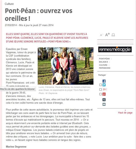 Spiderwan Projet Pontpeansons Balade Sonore Presse