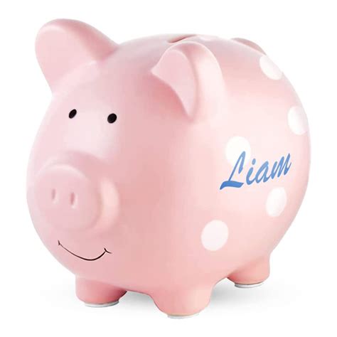 Zoomie Kids Custom Ceramic Piggy Banks For Kids Perfect Sized Cute