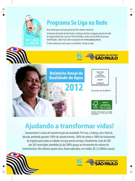 PDF Município de Auriflama sabesp br Os mananciais que