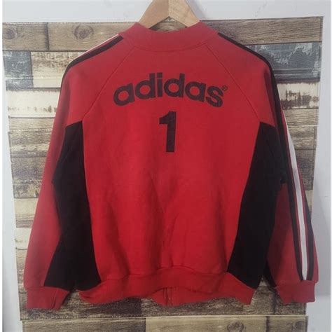 Jual Adidas 1 Vintage Descente Track Jacket Red Black S Shopee