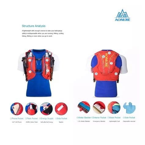 Jual Aonijie Aonijie Hydration Backpack Vest C962 12L Trail Running