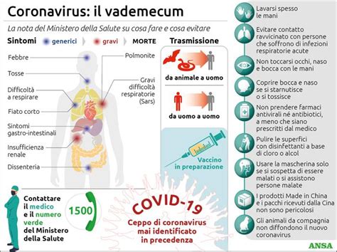 Emergenza Coronavirus Il Vademecum Del Ministero Della Salute