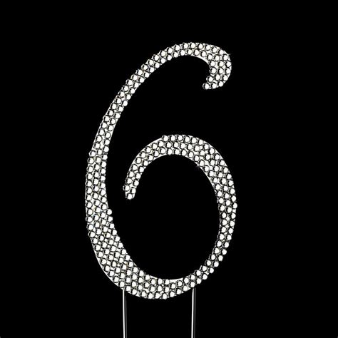 Completely Covered Swarovski Crystal Wedding Cake Topper Number