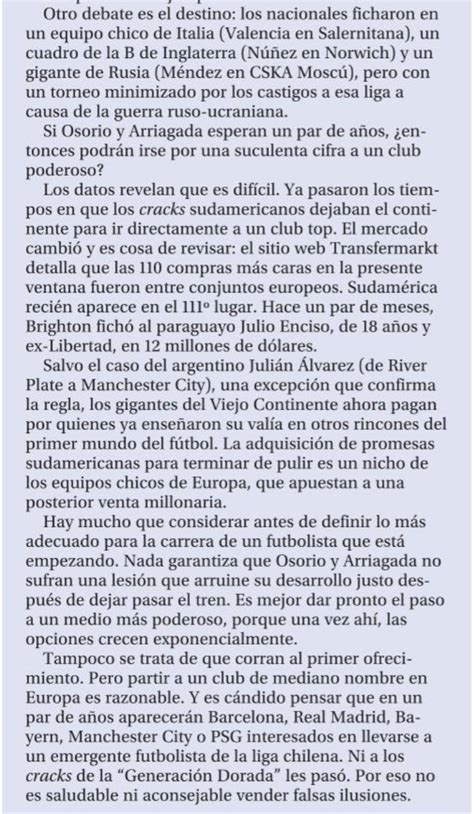 Alejandro Cisternas on Twitter Hoy escribí en ElMercurio DEP del