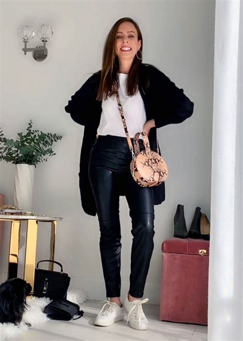 10 Ways To Wear Leather Pants Sydne Style Faux Leather Pants Outfit Leather Pants Style