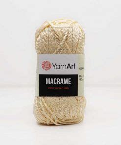 Yarn That Is White And Has The Words Yarn Art Macrame On It